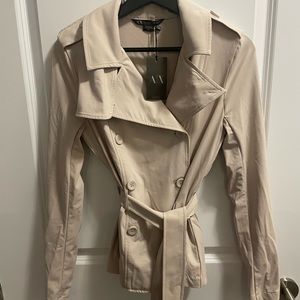 NWT Armani Exchange Short Trench Coat